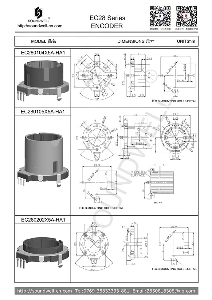 EC28中空编码器